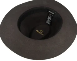 Wesley Packable Washed Black Fedora - Brixton