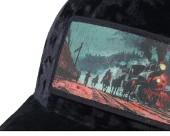 Western Outlaws & Cowboys Velvet Black Trucker - Calza Pennello