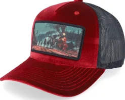 Western Outlaws & Cowboys Velvet Black Trucker - Calza Pennello