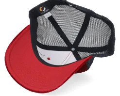 Western Outlaws & Cowboys Velvet Red/Black A-frame Trucker - Calza Pennello