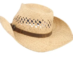 Western Raffia Beige Straw Hat - Stetson