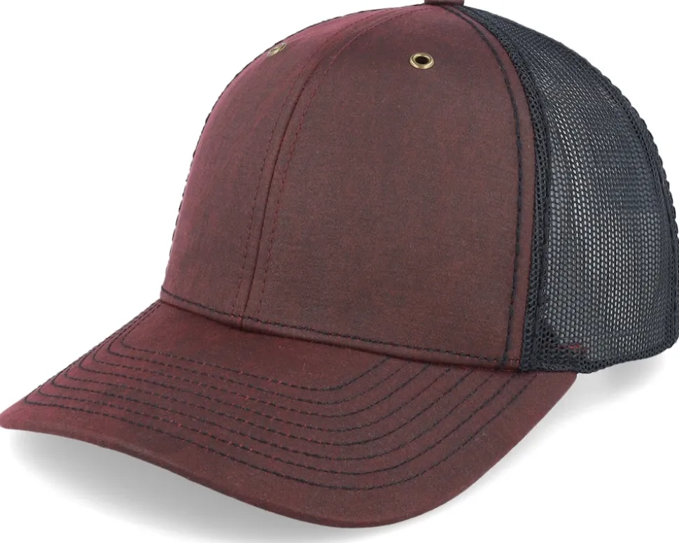 112wf Fremont Split Burgundy/Black Trucker - Richardson