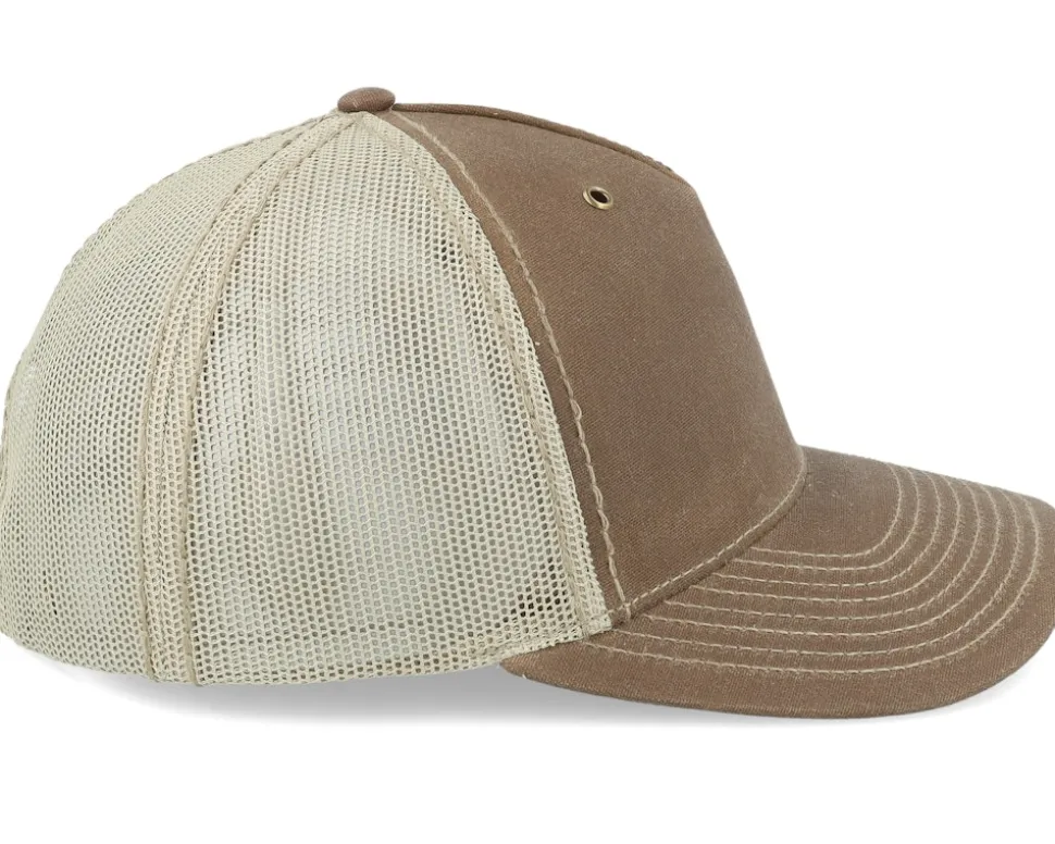 112wh Hawthorne Split Buck/Khaki Trucker - Richardson