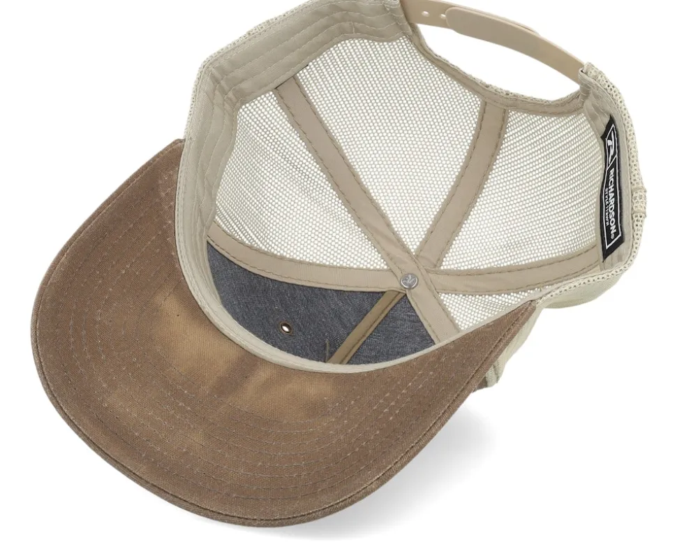 112wh Hawthorne Split Buck/Khaki Trucker - Richardson
