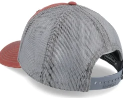 112wh Hawthorne Split Burnt Red/Charcoal Trucker - Richardson