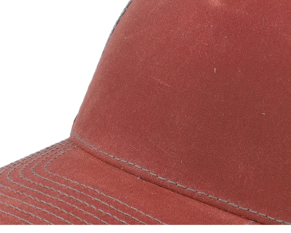 112wh Hawthorne Split Burnt Red/Charcoal Trucker - Richardson