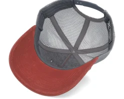 112wh Hawthorne Split Burnt Red/Charcoal Trucker - Richardson
