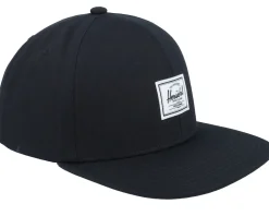 Whaler 6 Panel Cap Black Snapback - Herschel