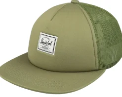 Whaler Mesh Classic Logo Dried Herb Trucker - Herschel