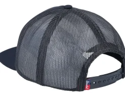 Whaler Mesh Classic Logo Black Classic Label Snapback - Herschel