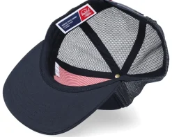 Whaler Mesh Classic Logo Black Classic Label Snapback - Herschel