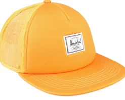 Whaler Mesh Classic Logo Safety Orange Trucker - Herschel