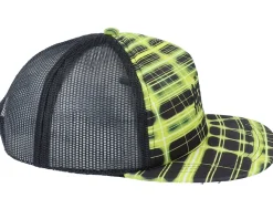 Whaler Mesh Neon Grid Black Trucker - Herschel