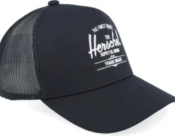Whaler Tall Mesh Cap Black A-Frame Trucker - Herschel