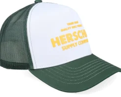 Whaler Tall Mesh Shop Cap Green/White/Yellow A-Frame Trucker - Herschel