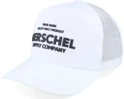 Whaler Tall Mesh Shop Cap White Trucker - Herschel