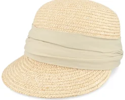 Wheat Braid Cap Linen Fitted - Seeberger
