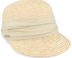 Wheat Braid Cap Linen Fitted - Seeberger