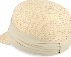 Wheat Braid Cap Linen Fitted - Seeberger