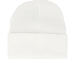 White Cuff Blank Beanie - Beechfield
