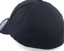 White Fish Hook Logo Black Flexfit - Skillfish