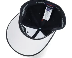 White Fish Hook Logo Black Flexfit - Skillfish