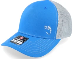 White Fish Hook Logo Black Trucker - Skillfish