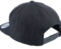 White Fish Hook Logo Black Snapback - Skillfish