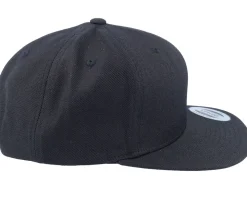 White Fish Hook Logo Black Snapback - Skillfish