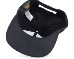 White Fish Hook Logo Black Snapback - Skillfish