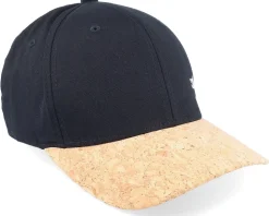 White Fish Hook Logo Black/Cork Flexfit - Skillfish