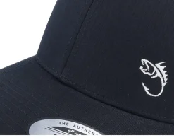 White Fish Hook Logo Black/White Trucker - Skillfish