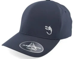 White Fish Hook Logo Delta Fit Black Flexfit - Skillfish
