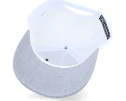 White Fish Hook Logo Navy/White/Heather Trucker - Skillfish