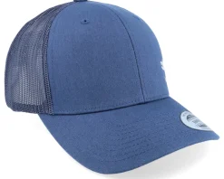 White Fish Hook Logo Navy Trucker - Skillfish