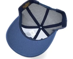 White Fish Hook Logo Navy Trucker - Skillfish