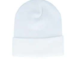 White Original Patch Beanie Cuff - Beechfield