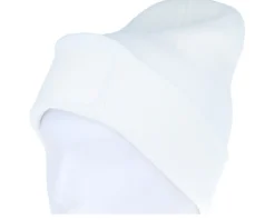 White Original Patch Beanie Cuff - Beechfield