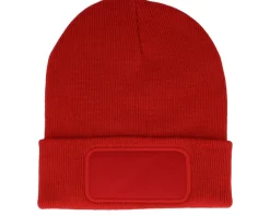 White Original Patch Beanie Cuff - Beechfield
