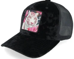 White Panther Black Velvet Trucker - Iconic