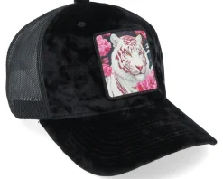 White Panther Black Velvet Trucker - Iconic