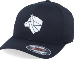 White Paper Wolf Black Flexfit - Origami