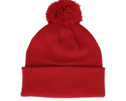 White Pom Blank Beanie - Beechfield