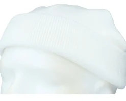 White Short Blank Beanie - Beechfield