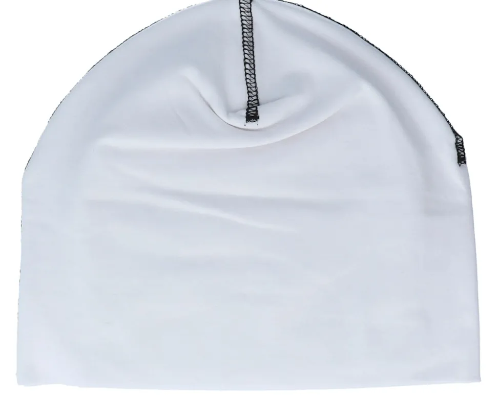 White/Black Hemsedal Cotton Beanie - Beechfield