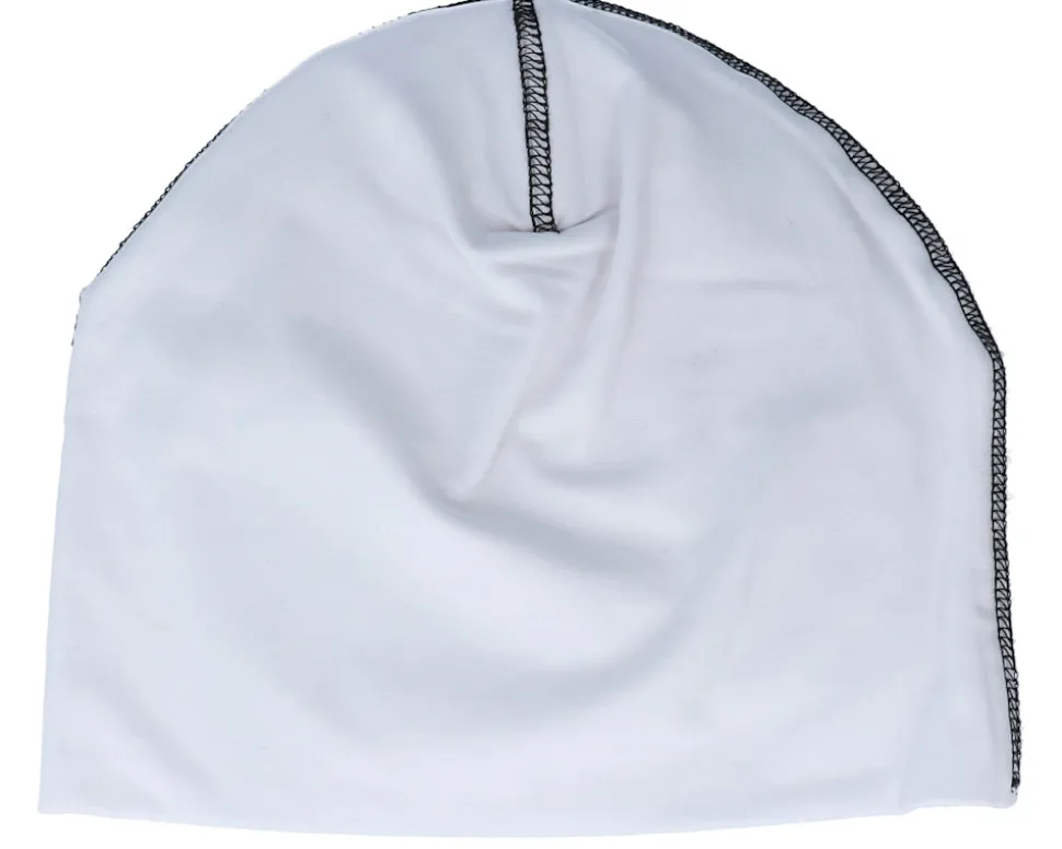White/Black Hemsedal Cotton Beanie - Beechfield