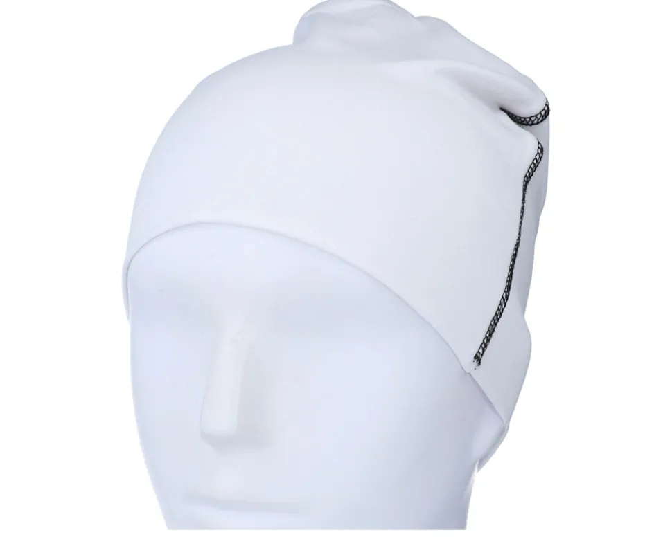 White/Black Hemsedal Cotton Beanie - Beechfield