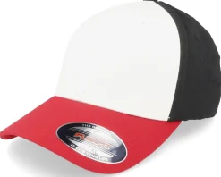 White/Red/Black 3-tone Flexfit - Flexfit
