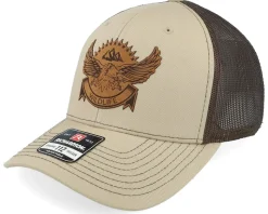 Wild Life Eagle Patch Khaki/Coffee Trucker - Wild Spirit
