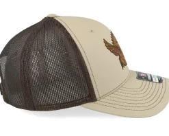 Wild Life Eagle Patch Khaki/Coffee Trucker - Wild Spirit